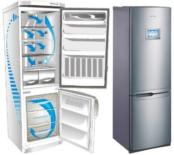  Cooling system in two-chamber refrigerator