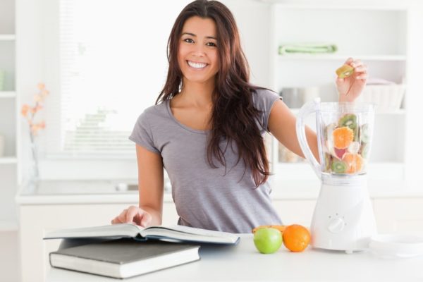  Girl and Stationary Blender