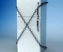  Refrigerator in chains