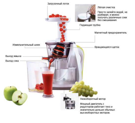  Auger Juicer Device