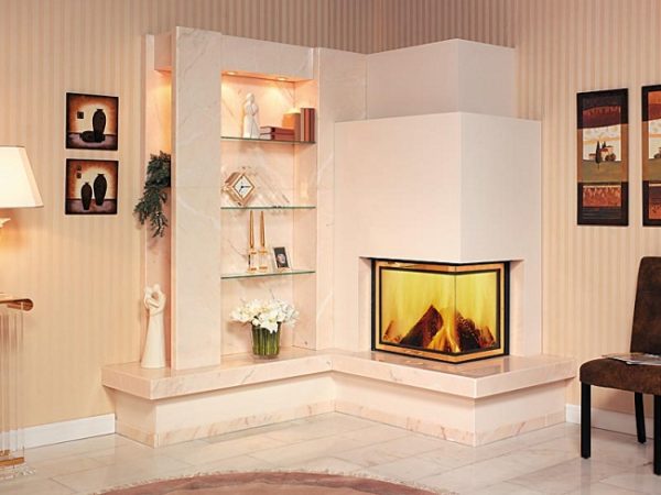  Corner electric fire