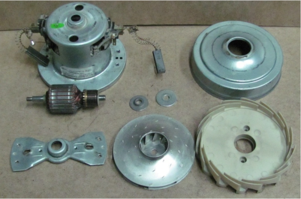  Disassembled motor vacuum cleaner