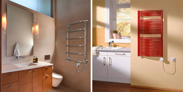  Electric heated towel rails