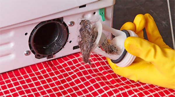  Clogged washing machine filter