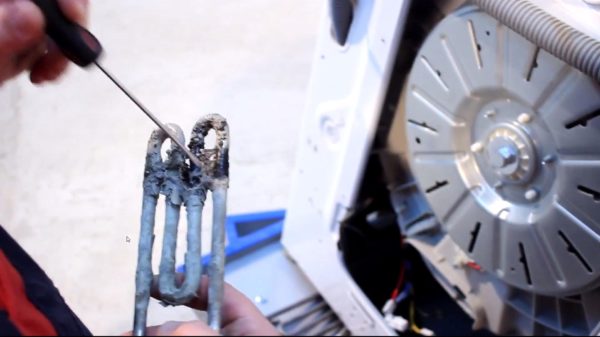  Breakdown of heating elements in the washing machine