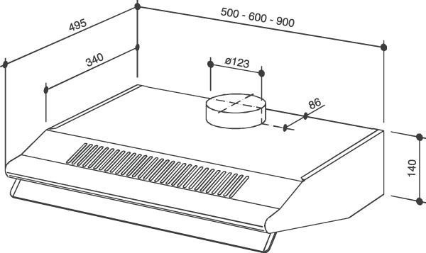  Dimensions of a flat hood