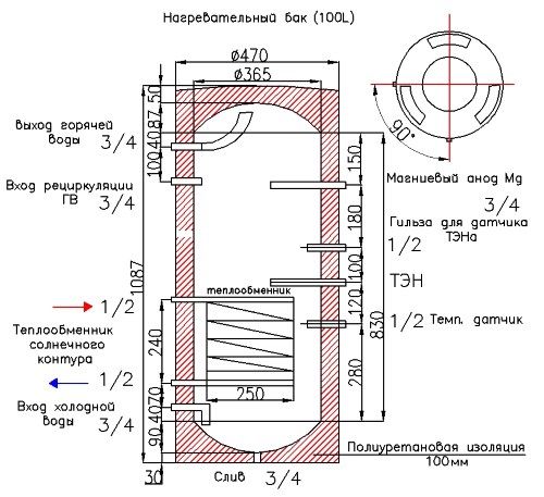  Boiler drawing