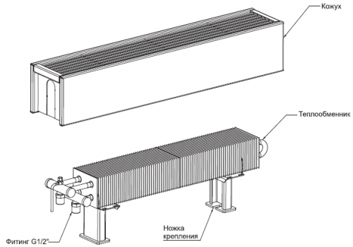  Convector with grill