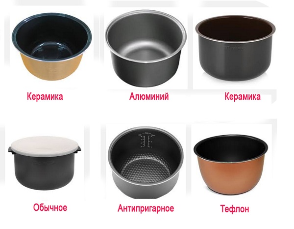  Types of Multicooker Bowls