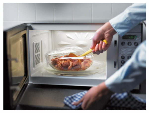  The use of dishes in the microwave