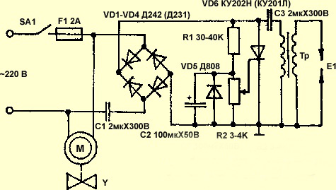  Ionizing device circuit