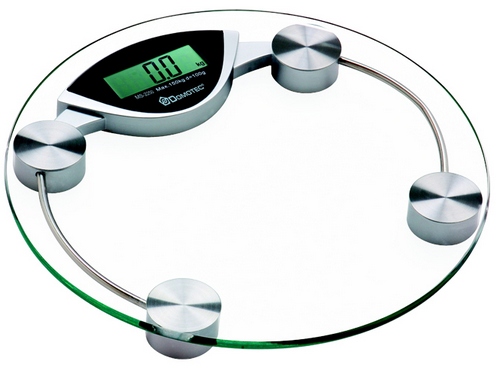  Electronic scales with glass case