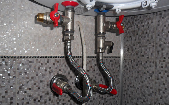  Valves under the heater