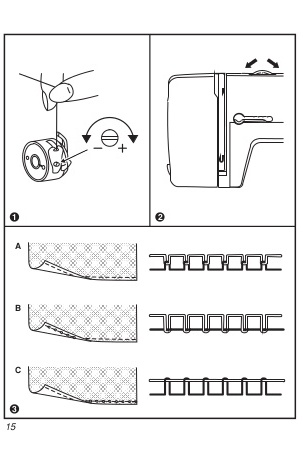  Top thread adjustment