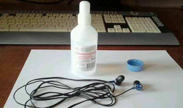  Headphones and hydrogen peroxide