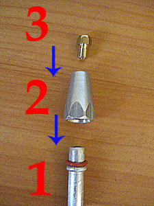  The composition of the nozzle