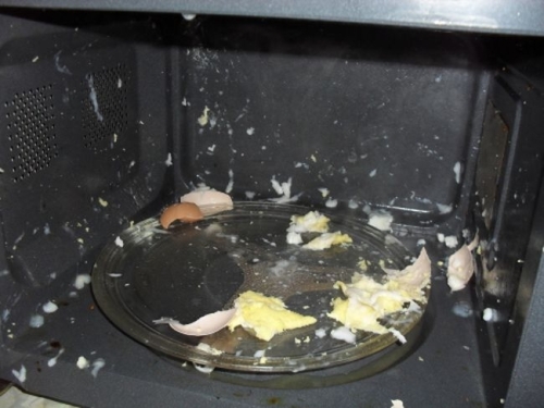  Eggs in the microwave