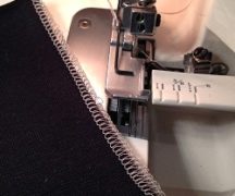  Flat seam on overlock