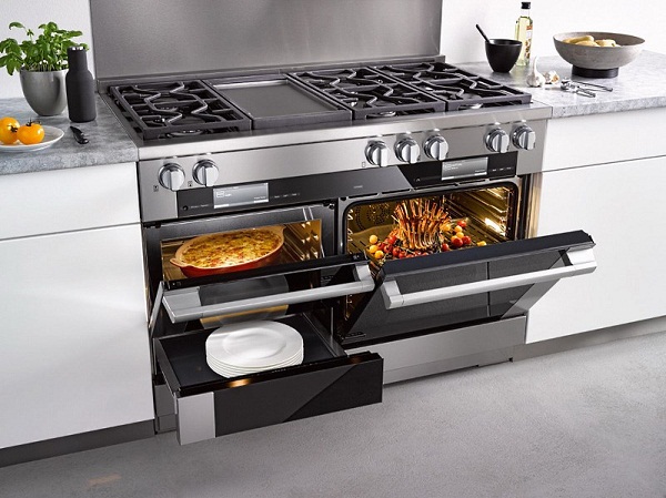  Gas stove with electric oven