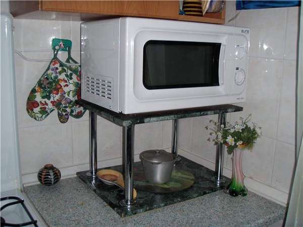  Microwave on stand