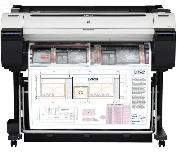  ImagePROGRAF iPF770 de Canon avec support