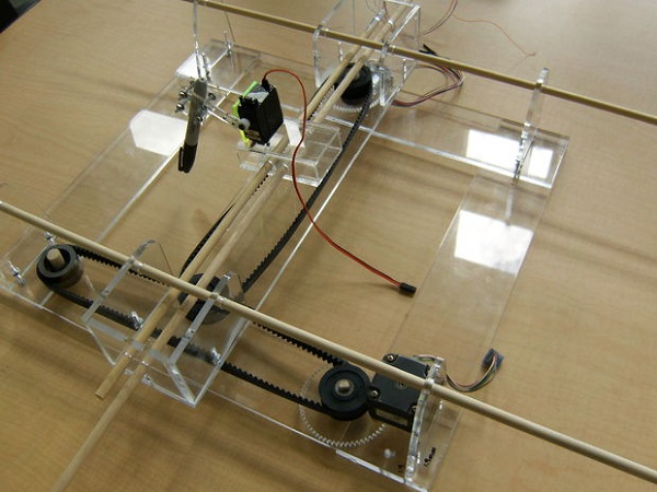  Assembled plotter