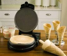  Waffles in an electric electric waffle machine