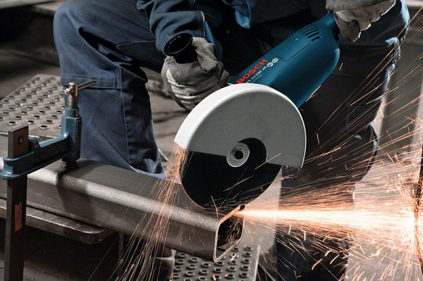  Sparks from the grinder