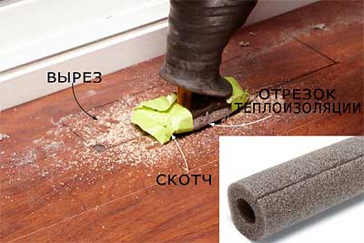  Heat insulation cut