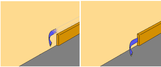  Wire laid in cable channel