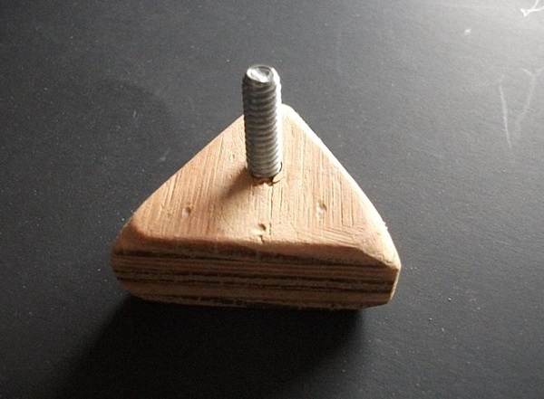  Wooden block with bolt