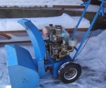  Homemade snow blower