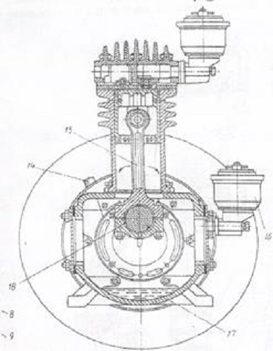  Piston compressor lubrication scheme