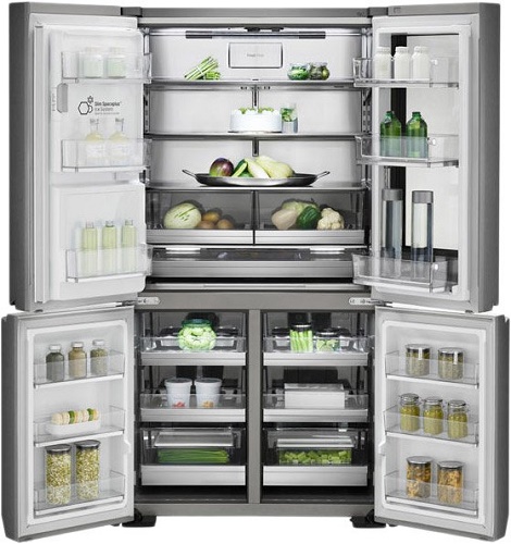  Refrigerator LG LSR100RU with open doors