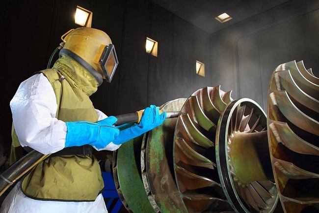  Sandblasting procedure