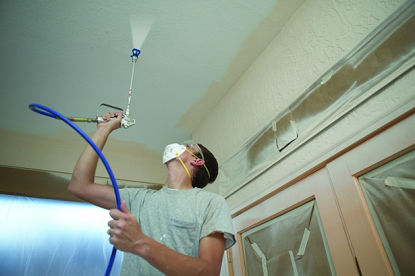  Painting the ceiling