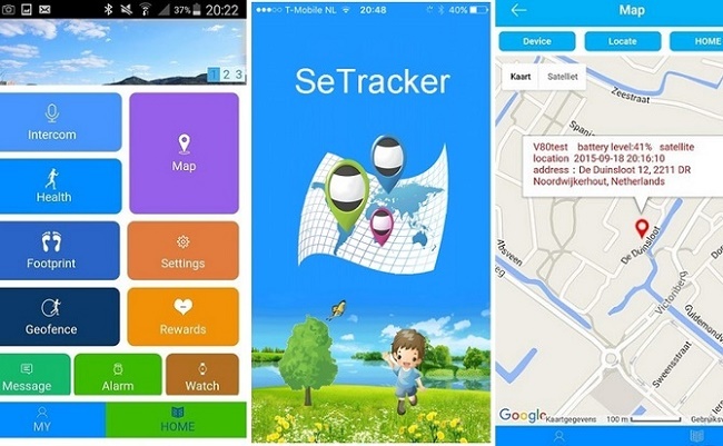  SeTracker-Anwendung