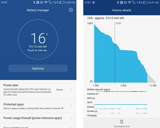  Battery performance