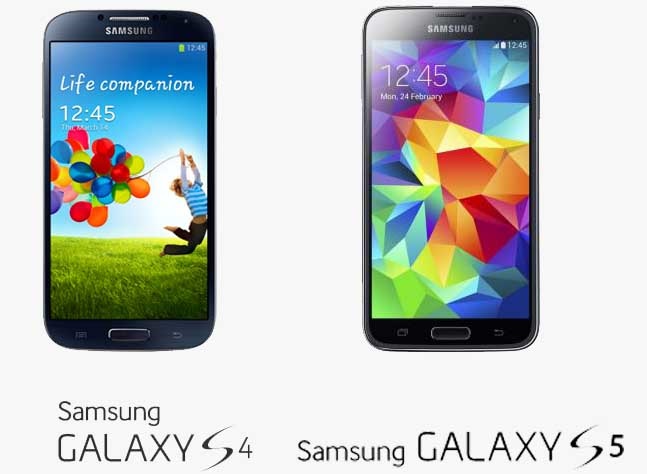  Samsung Galaxy S5 and Samsung Galaxy S4